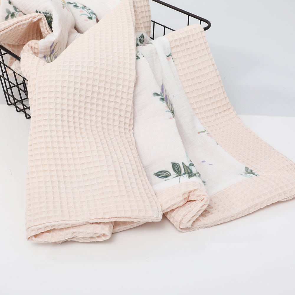 Crepe waffle double-layer blanket（plant）